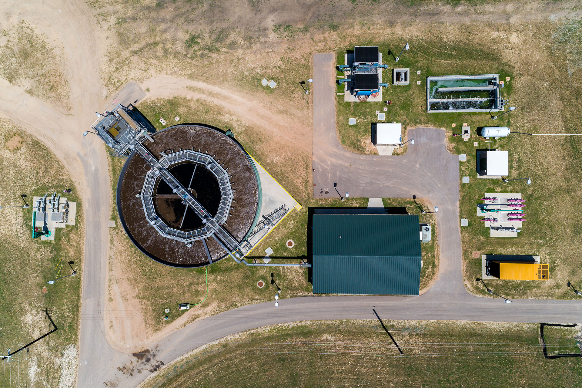 Concentric Circle Wastewater Treatment Plant