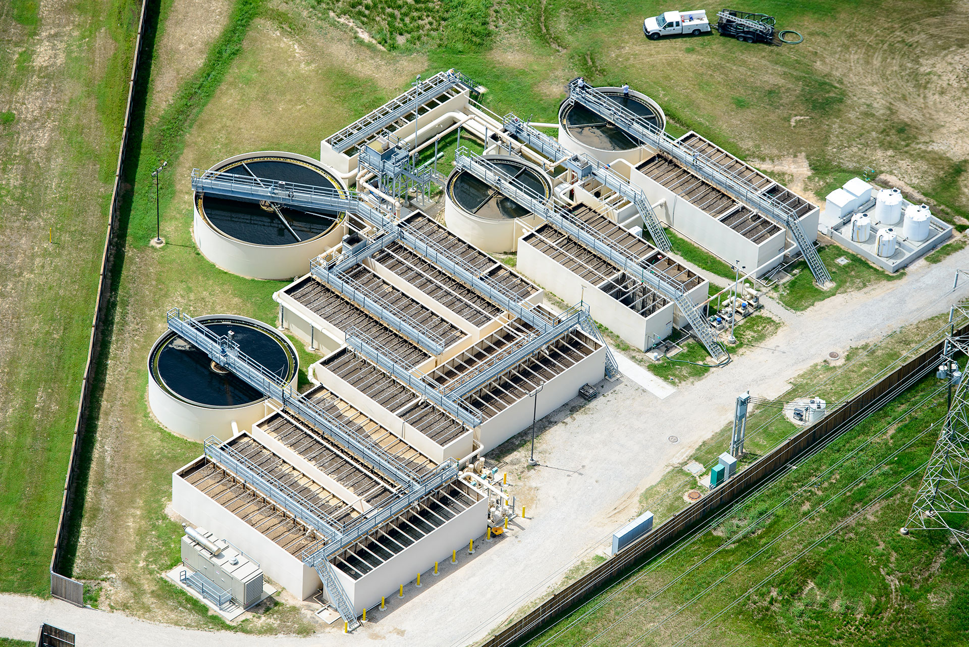 Aerial of Wastewater Treatment Solution