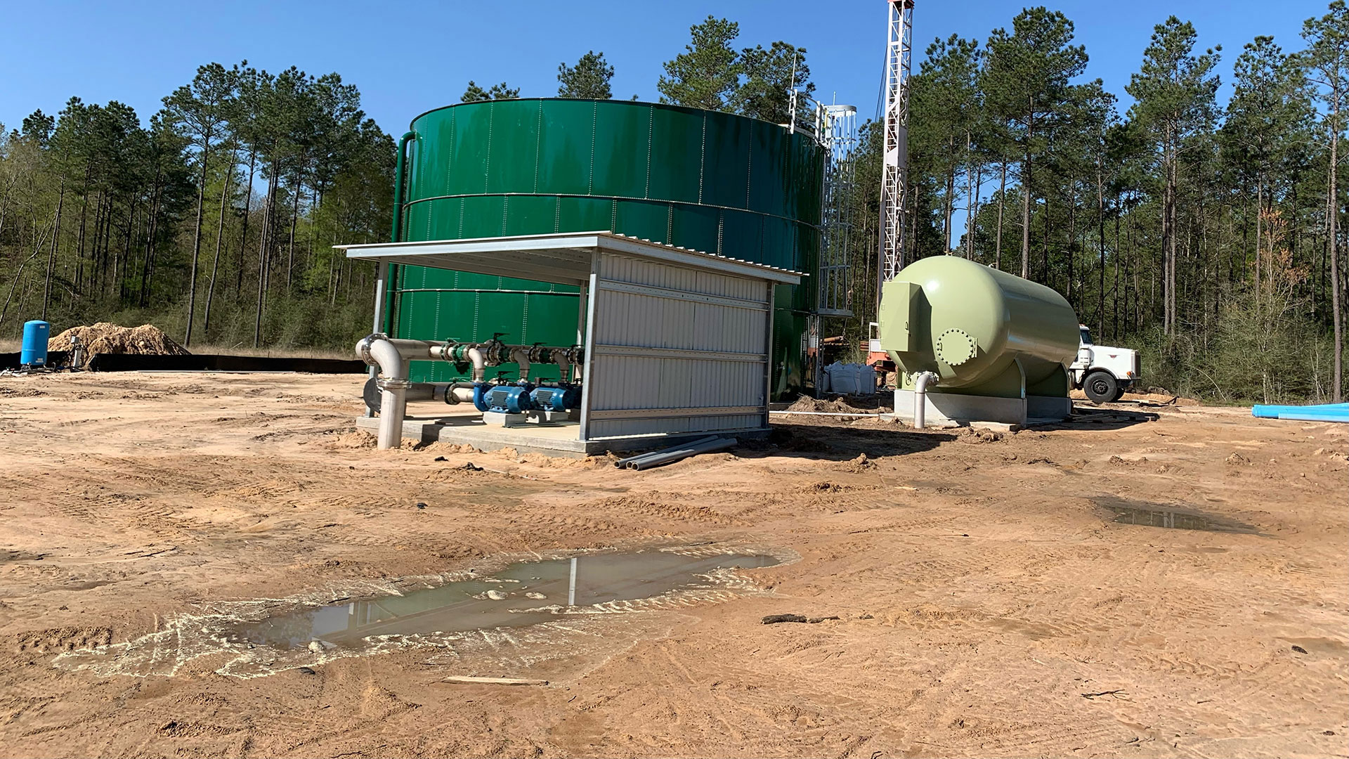 Green Drinking Water Treatment Plant Installation