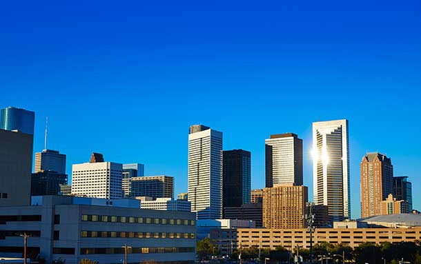 Houston, Texas, Downtown Commercial Businesses