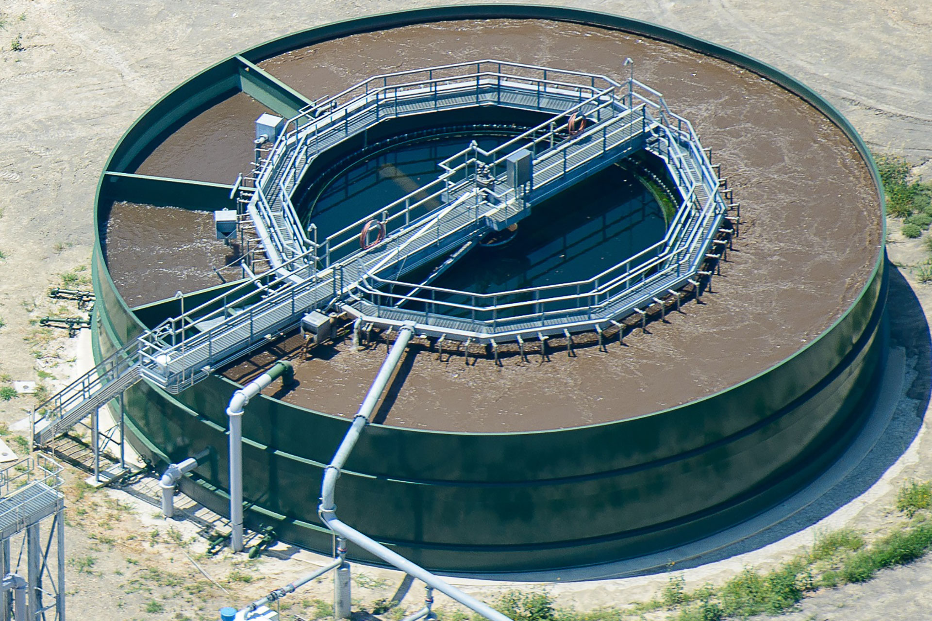 Concentric Circle Wastewater Treatment System
